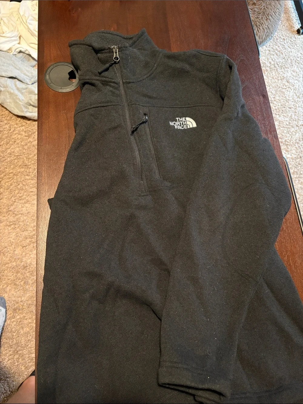 The North Face Black Half-Zip Fleece Pullover